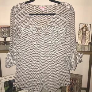 Black and Ivory Blouse